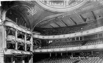 Interior circa 1920, note trompe l’oeil decoration on dome interior (JPG)