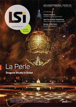 December 2017 article in “Lighting & Sound International” about relighting the auditorium with LED fixtures (3-page 1MB PDF)