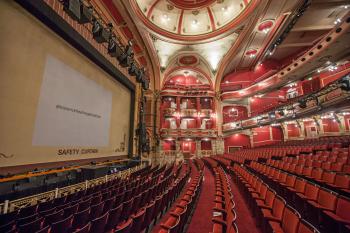 Bristol Hippodrome: Stalls from left with Safety Curtain