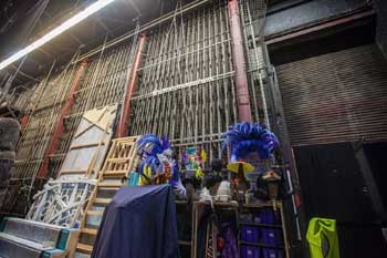 Bristol Hippodrome: Counterweight wall (Stage Right)