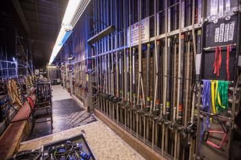 Bristol Hippodrome, United Kingdom: outside London: Fly Floor and Counterweight lines from Upstage