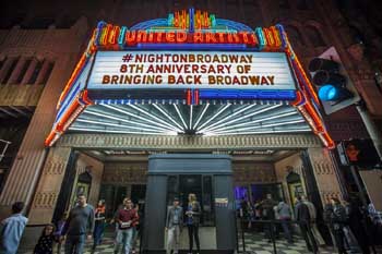 Broadway Historic Theatre District, Los Angeles, Los Angeles: Downtown: Marquee at The Theatre At Ace Hotel