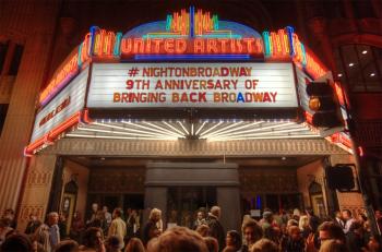 Broadway Historic Theatre District, Los Angeles, Los Angeles: Downtown: Marquee at The Theatre at Ace Hotel