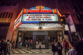 Broadway Historic Theatre District, Los Angeles, Los Angeles: Downtown: Marquee at The Theatre at Ace Hotel