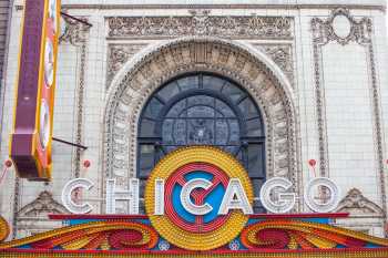 Chicago Theatre, Chicago: Marquee and facade closeup