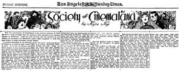 Review of the theatre’s opening night as published in the 22nd May 1927 edition of the <i>Los Angeles Times</i> (1.4MB PDF)