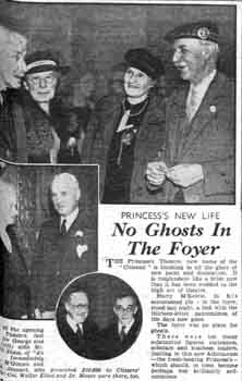 Coverage of the theatre’s reopening as the Citizens Theatre as reported in the 12th September 1945 edition of the <i>Daily Record</i> (370KB PDF)