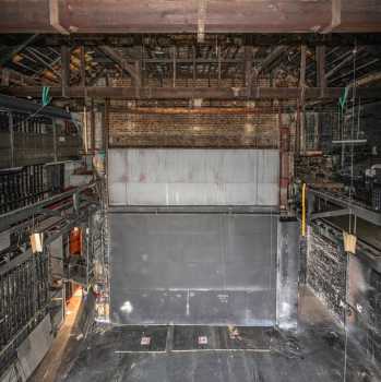 Citizens Theatre, Glasgow, United Kingdom: outside London: Perspective-corrected view of the Stagehouse from the Rear Crossover