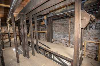 Citizens Theatre, Glasgow, United Kingdom: outside London: Upstage Bridge as seen from Downstage