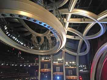 Dolby Theatre, Hollywood, Los Angeles: Hollywood: Auditorium Ceiling And Tiara from House Right Box