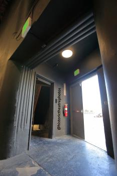 Earl Carroll Theatre, Hollywood: House right exit door featuring original moulding