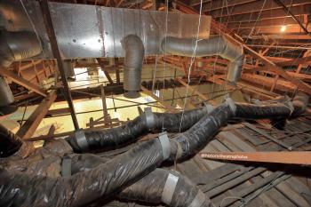 Earl Carroll Theatre, Hollywood, Los Angeles: Hollywood: Modern AC units above Auditorium