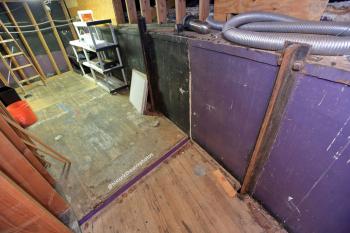Earl Carroll Theatre, Hollywood: Orchestra Pit from center stage, looking offstage