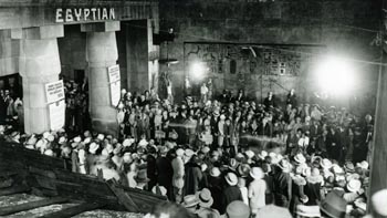 Hollywood’s first premiere, at the opening of the Egyptian Theatre on 18th October 1922
