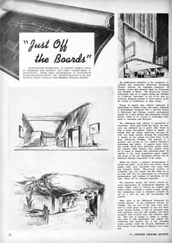 Feature on proposals for the theatre’s early 1940s renovation from the 3rd January 1942 edition of <i>BoxOffice</i> magazine (630KB PDF)