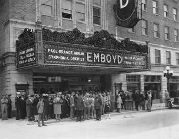 Crowds at the theatre’s opening, photo courtesy <i>Embassy Theatre</i> (JPG)