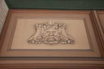 Charline McCombs Empire Theatre, San Antonio: Comedy Mask over Entrance