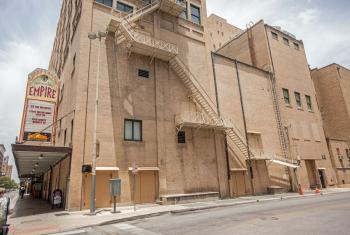 Charline McCombs Empire Theatre, San Antonio, Texas: Side of Auditorium and Stagehouse (College St)