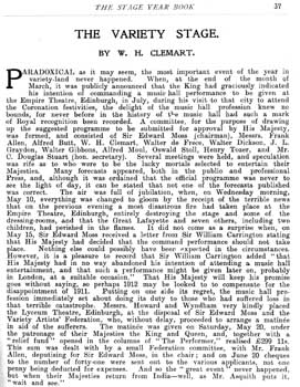 Report of the devastating fire of 9th May 1912, as reported in <i>The Stage Year Book</i> (1912), held by the University of Toronto Library and published online by the Internet Archive (1.1MB PDF)