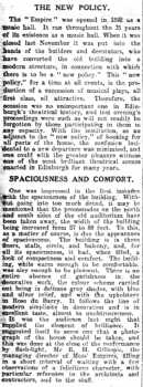 News of the remodelled theatre’s reopening, as printed in the 2nd October 1928 edition of the <i>Edinburgh Evening News</i> (210KB PDF)