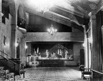 Sloping Ceiling of the Lobby