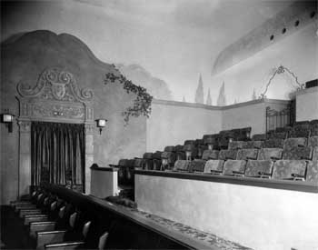 Upper Balcony, House Right, in 1946, from the Security Pacific National Bank Collection held by the Los Angeles Public Library (JPG)