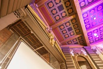 Fox Theatre, Fullerton, Los Angeles: Greater Metropolitan Area: Ceiling and Proscenium from Orchestra front