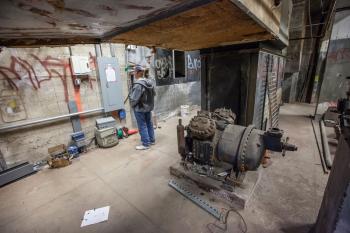 Fox Theatre, Fullerton, Los Angeles: Greater Metropolitan Area: Basement Plant Room