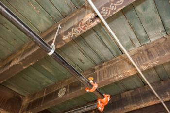 Fox Theatre, Fullerton, Los Angeles: Greater Metropolitan Area: Painted ceiling closeup