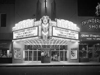 Marquee as printed in an October 1956 edition of the <i>Tucson Citizen</i> (JPG)