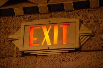 Fox Tucson Theatre: Exit Sign