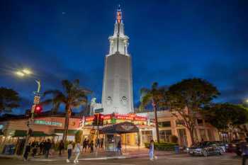 Regency’s Village Theatre, Westwood: Exterior at night