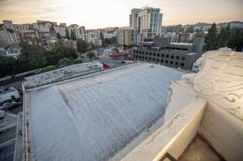 Regency’s Village Theatre, Westwood, Los Angeles: Greater Metropolitan Area: Theatre Roof as seen from Tower