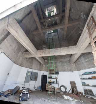 Regency’s Village Theatre, Westwood, Los Angeles: Greater Metropolitan Area: Inside the Tower, as seen from the base