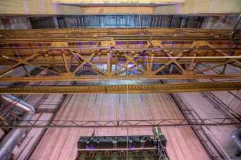 Globe Theatre, Los Angeles, Los Angeles: Downtown: Grid and Paint Bridge from Stage Rear