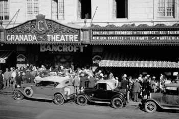 Exterior of the Granada in 1929, courtesy <i>Granada Theatre</i> (JPG)