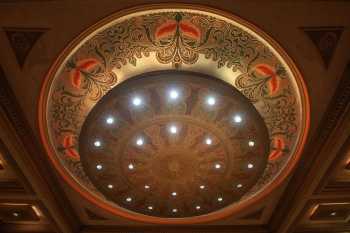 Granada Theatre, Santa Barbara, California (outside Los Angeles and San Francisco): Chandelier from below