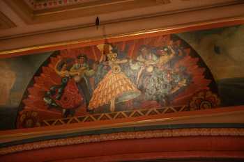 Granada Theatre, Santa Barbara, California (outside Los Angeles and San Francisco): Proscenium Mural Center