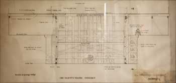 Stage Bridge Section, a historic drawing (date unknown) held by the theatre on-site (JPG)