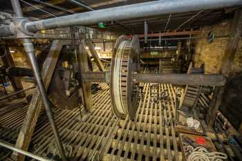 His Majesty’s Theatre, London, United Kingdom: London: Upstage Drums and Shafts from Stage Left