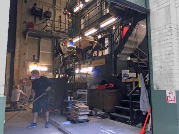 Hudson Theatre, New York, New York: Stage Right from Dock Door