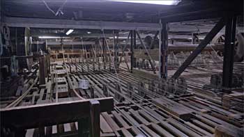 View of the Grid from Upstage Right as seen in the 2017 redevelopment campaign video, showing the 1906 Drum & Shaft mechanism for changing scenery (JPG)