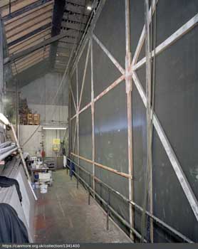 Paint Frame at rear of stage (Fly Floor level). From the RCAHMS Collection held by the Canmore Archive (JPG)