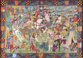 Marjorie Rorie Caird’s act drop of 1927: “The Royal Tournament”