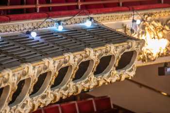 King’s Theatre, Edinburgh, United Kingdom: outside London: Upper Circle Balcony Rail Lighting Enclosure