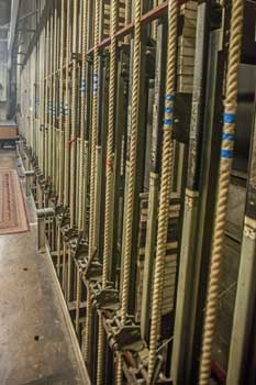 King’s Theatre, Edinburgh, United Kingdom: outside London: Fly Floor counterweight ropes