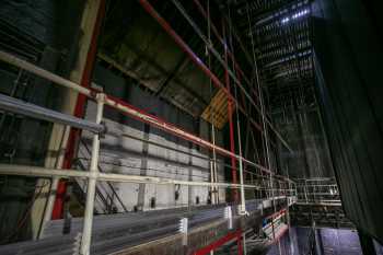 King’s Theatre, Glasgow, United Kingdom: outside London: Paint Frame and Grid as seen from the Upstage Right corner of the Fly Floor, located Stage Right