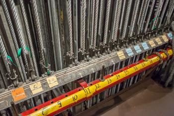 Los Angeles Music Center, Los Angeles: Downtown: Lock Rail Closeup