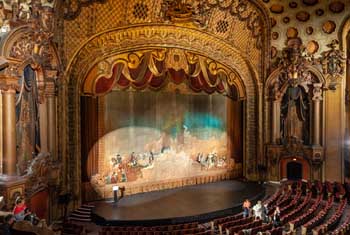 Los Angeles Theatre: Act Curtain from Balcony