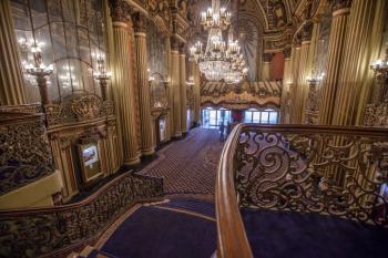 Los Angeles Theatre: Lobby from Mezzanine stairs side